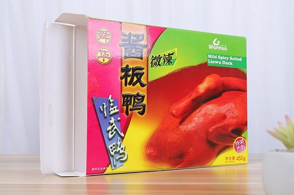 广州印刷厂教你怎样选择板鸭包装盒的材料